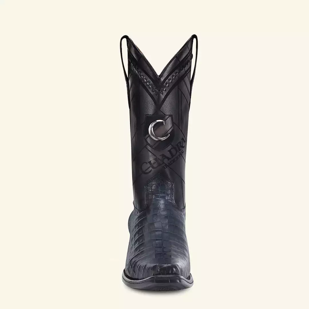 1B2FFY - Cuadra blue dress cowboy caiman leather boots for men