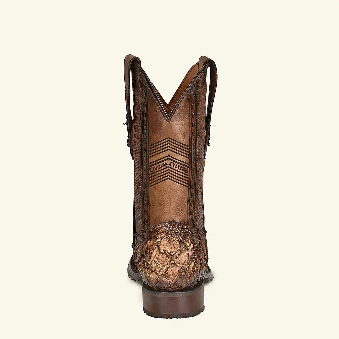 4L04PI - Cuadra honey cowboy rodeo pirarucu skin boots for men