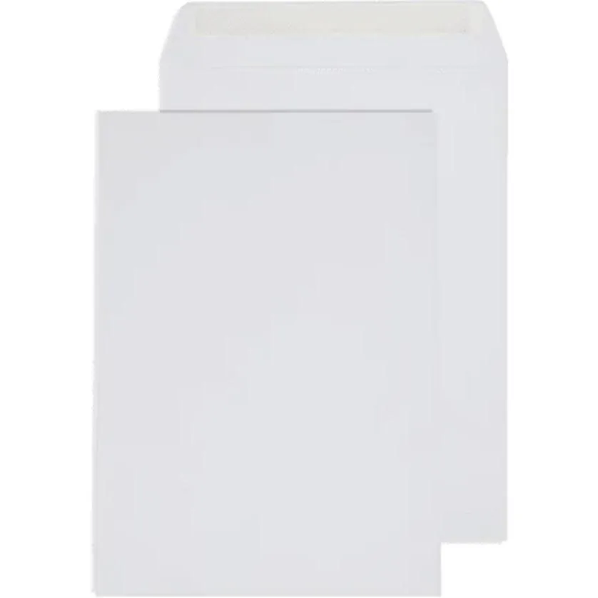 6 Boxes Cumberland B4 Envelopes Pocket Strip Seal 100GSM 353x250mm White Box 250