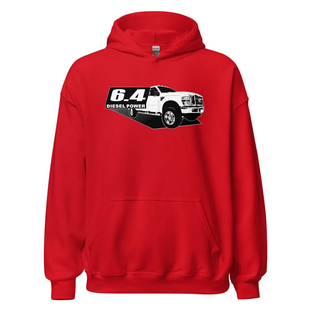 6.4 Powerstroke Hoodie Power Stroke Sweatshirt With Truck