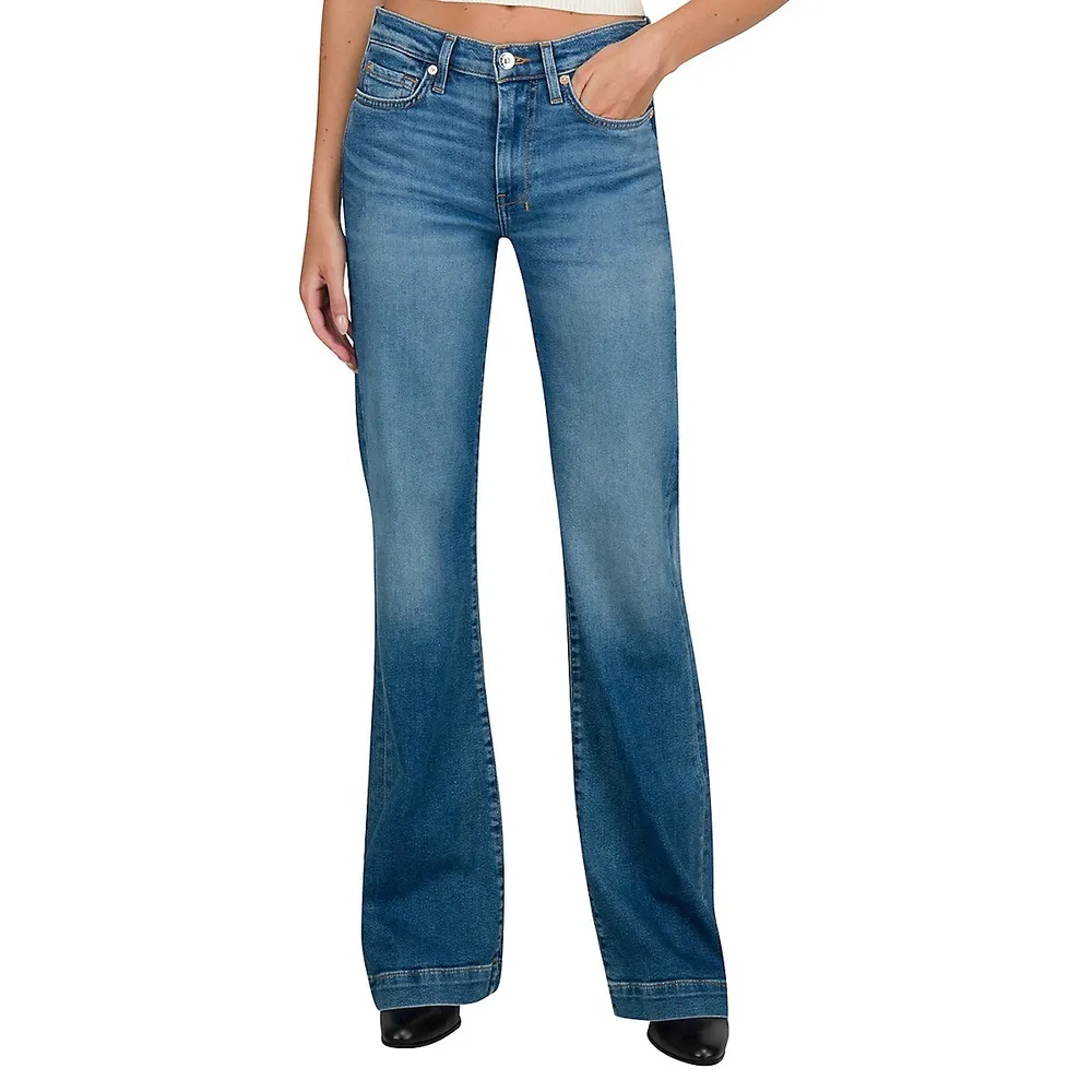 7 For All Mankind ​Dojo Low-Rise Flared Jeans