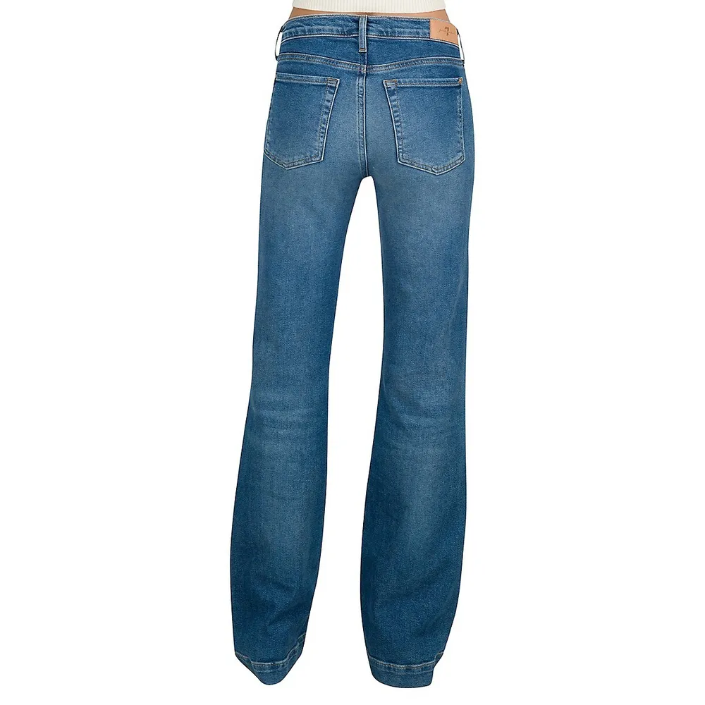 7 For All Mankind ​Dojo Low-Rise Flared Jeans