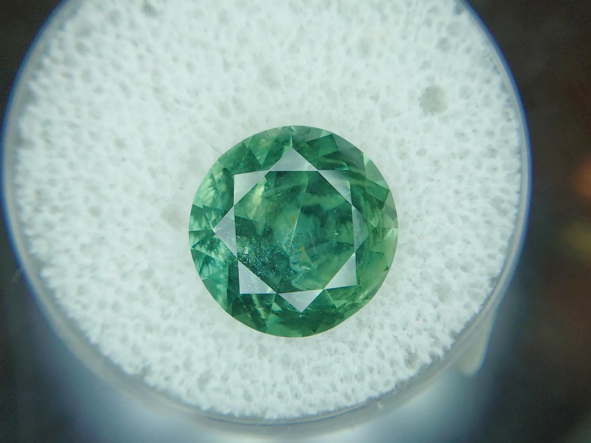 7.35ct BEYOND BELIEF GREEN ALL NATURAL ELDORADO BAR MONTANA SAPPHIRE