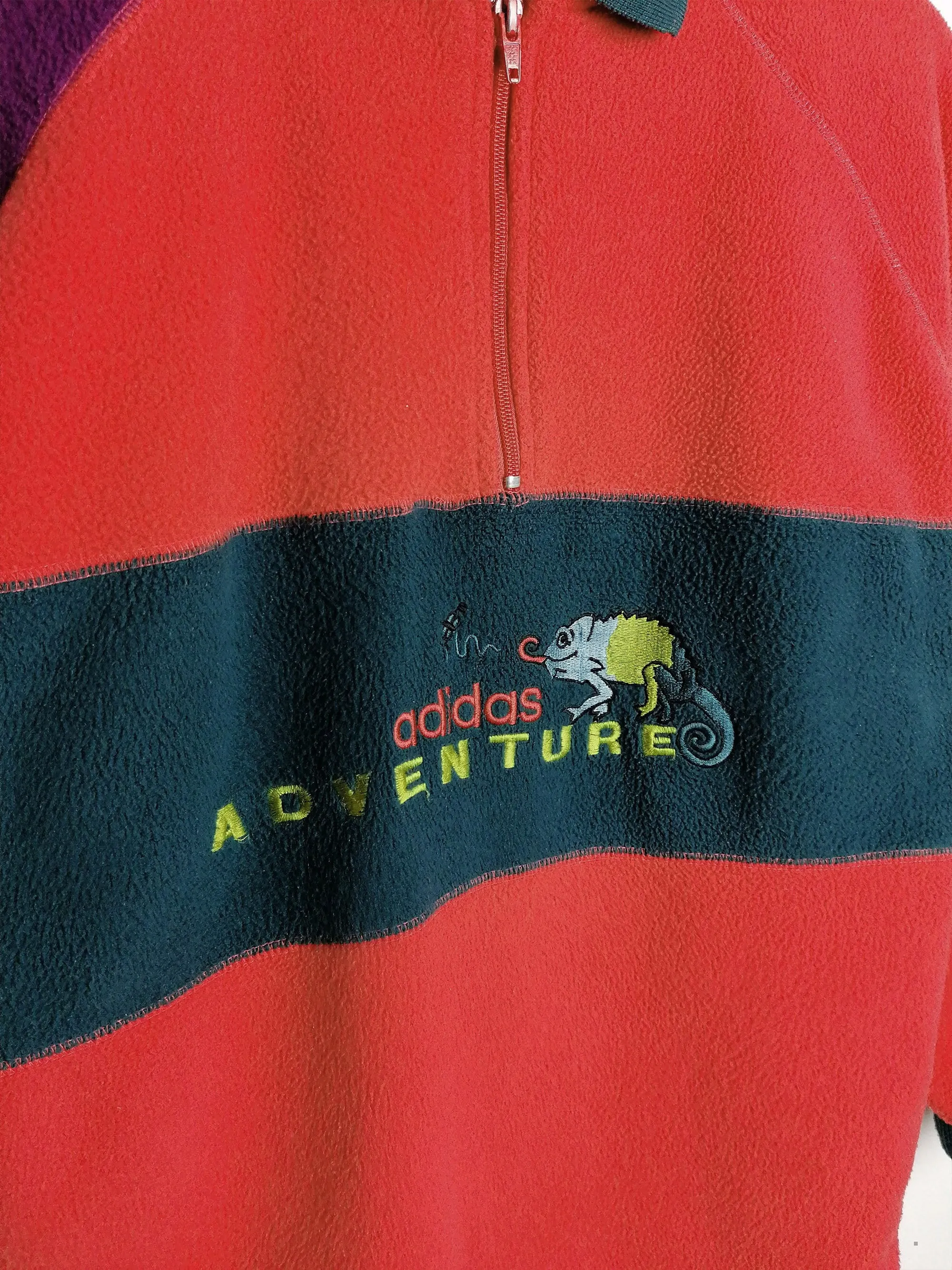 90's ADIDAS ADVENTURE Youth Size Fleece - size S-M / 14 yrs / 164 cm