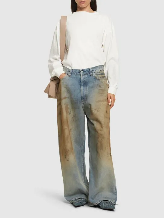 Acne Studios   Penicillin low rise denim wide jeans 