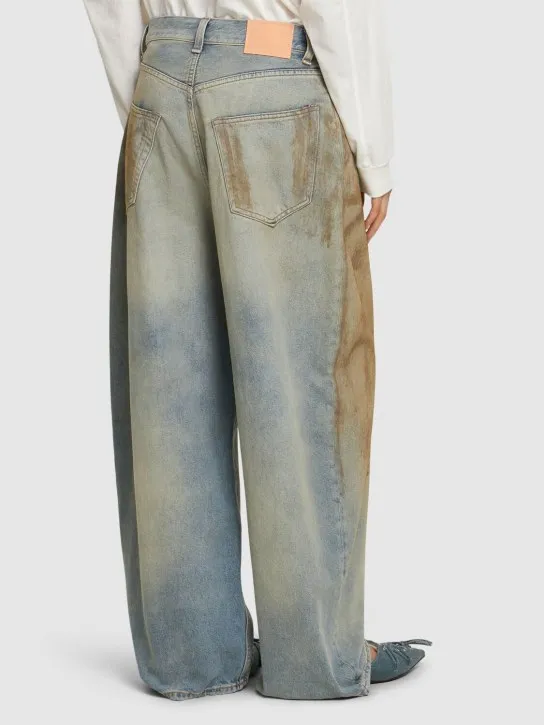 Acne Studios   Penicillin low rise denim wide jeans 