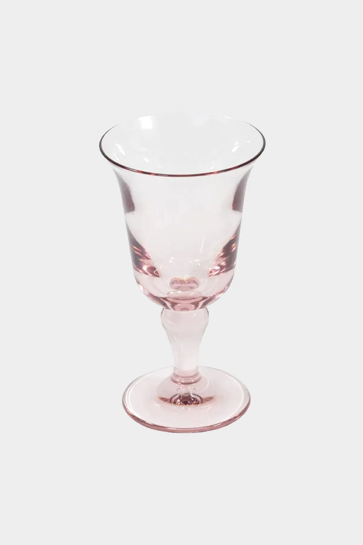 Acrylic Flared Water Glass in Light Rose