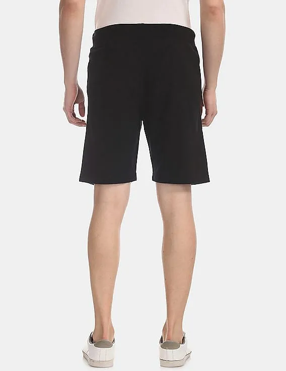 Aeropostale Black Drawstring Waist Knit Shorts