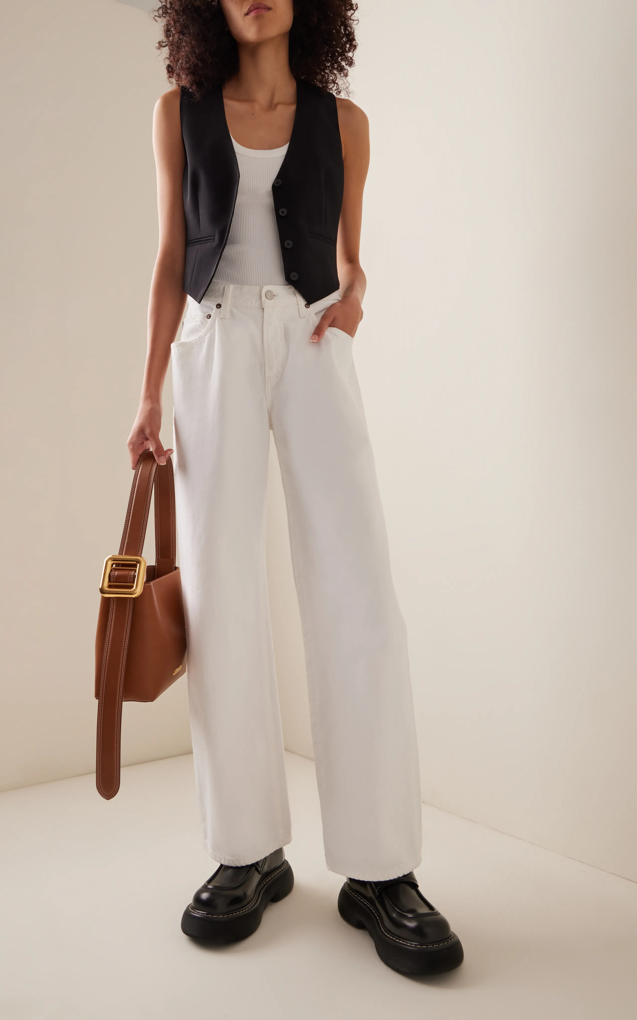 Agolde Fusion Rigid Low-Rise Wide-Leg Jeans