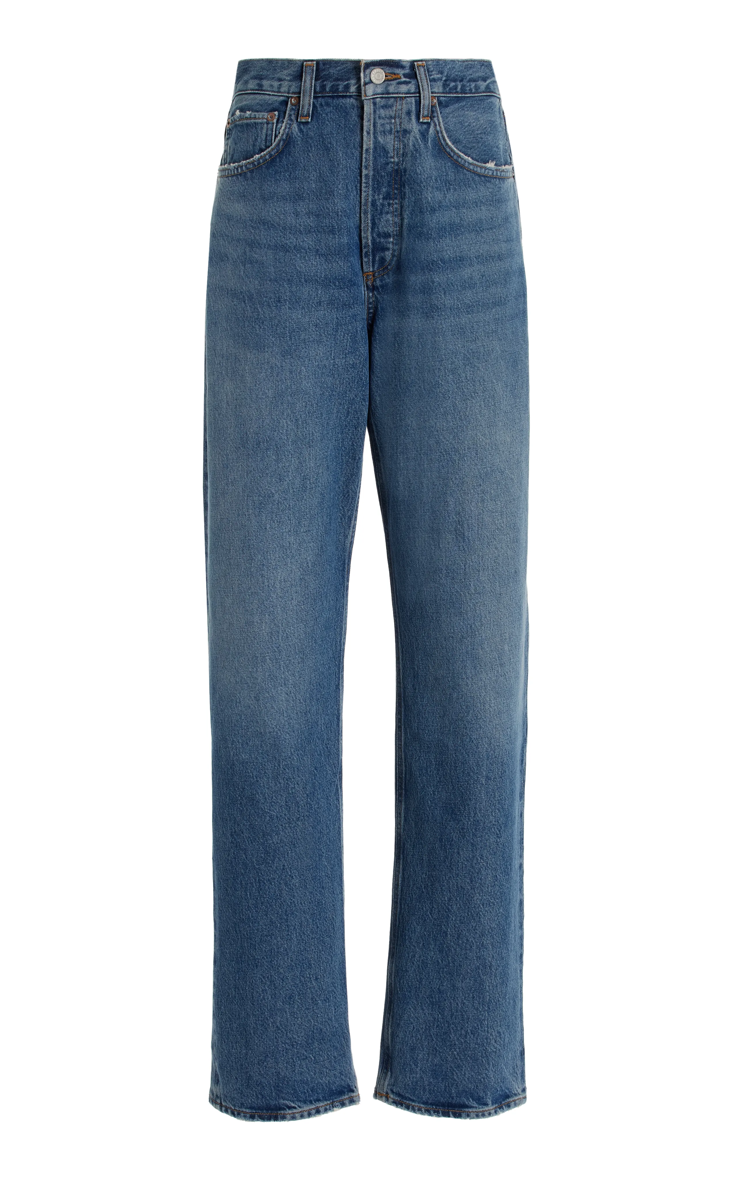 Agolde Kelly Rigid Low-Rise Straight-Leg Jeans