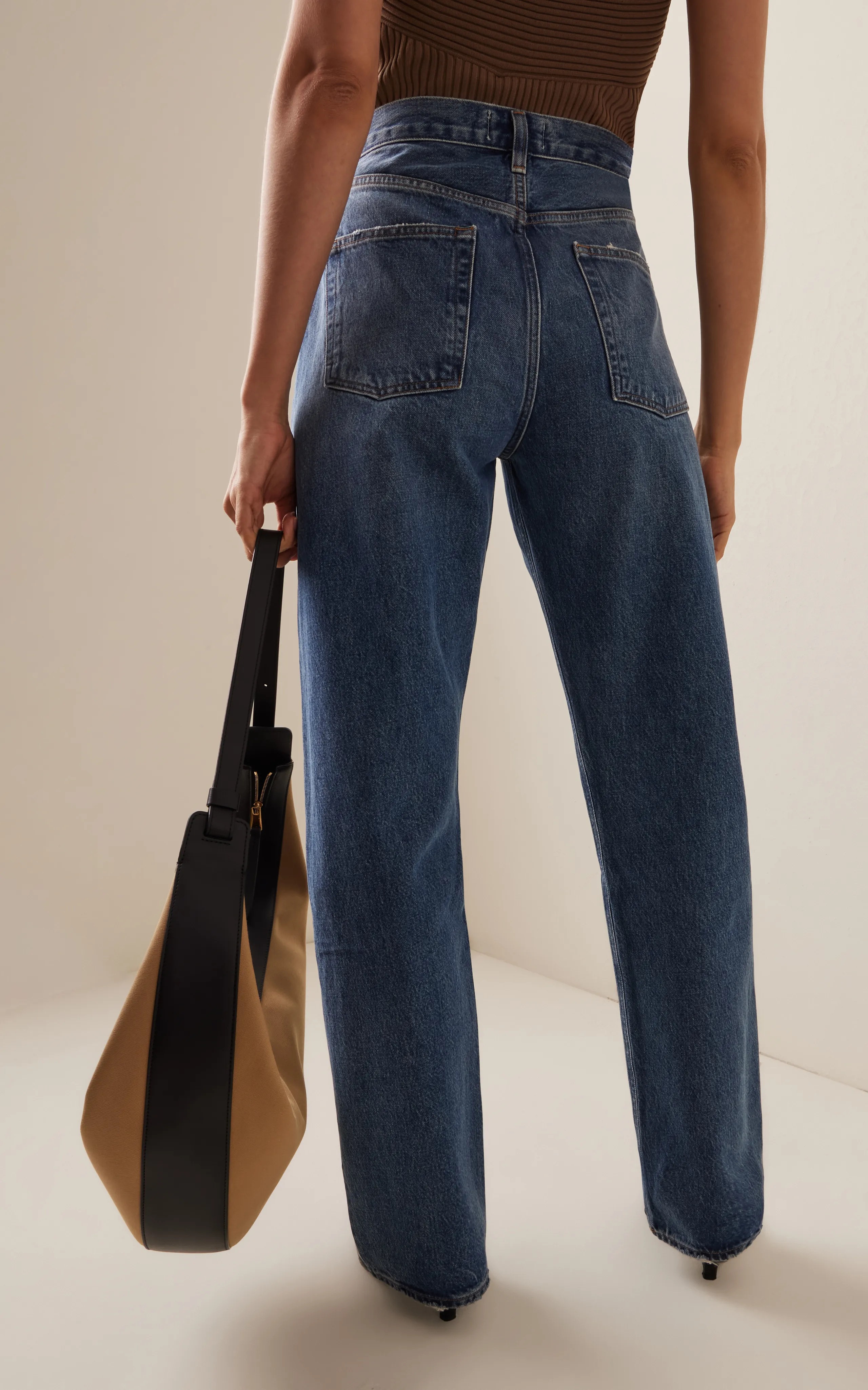 Agolde Kelly Rigid Low-Rise Straight-Leg Jeans