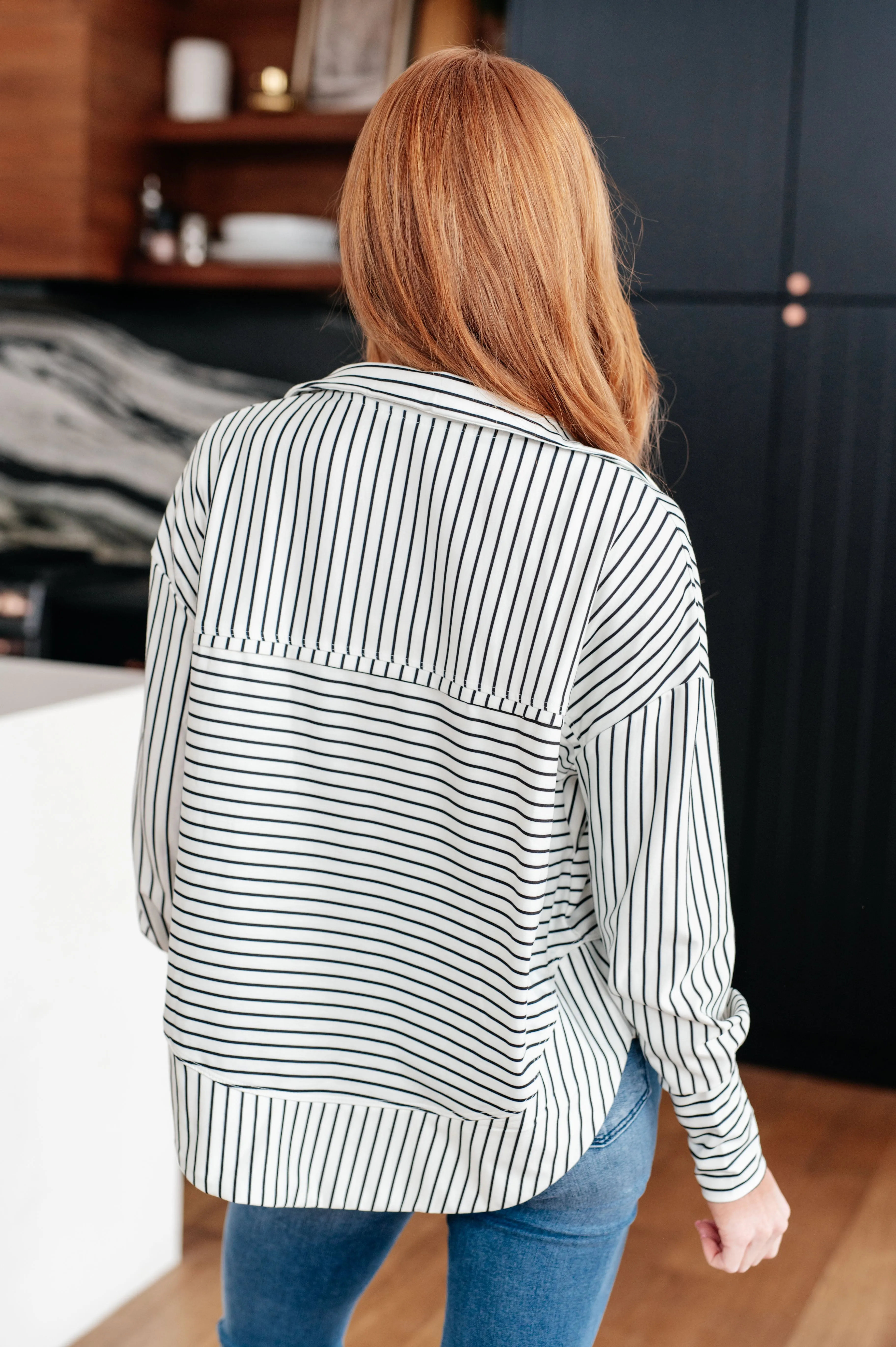 Aisha Striped  Pullover