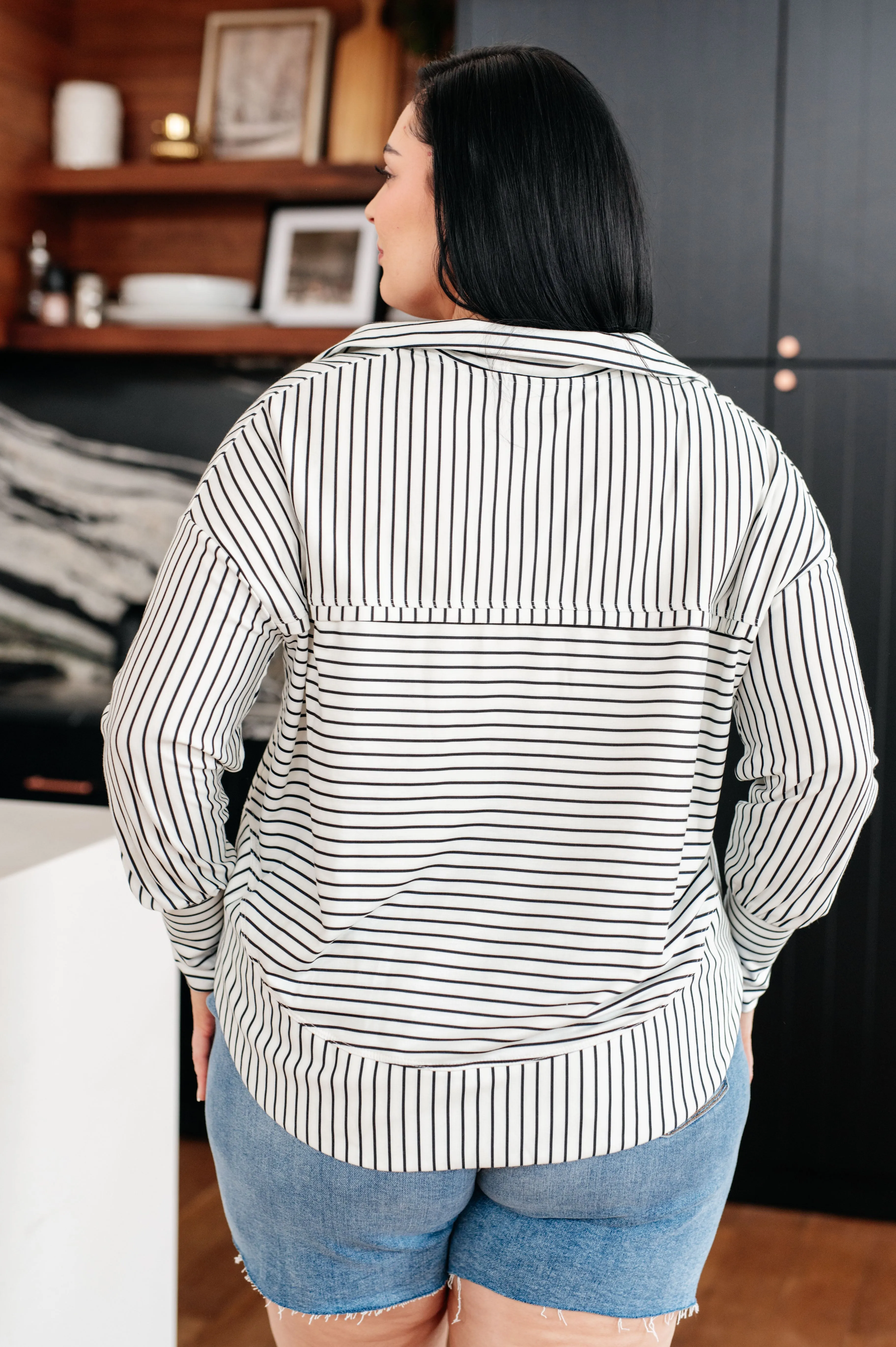 Aisha Striped  Pullover