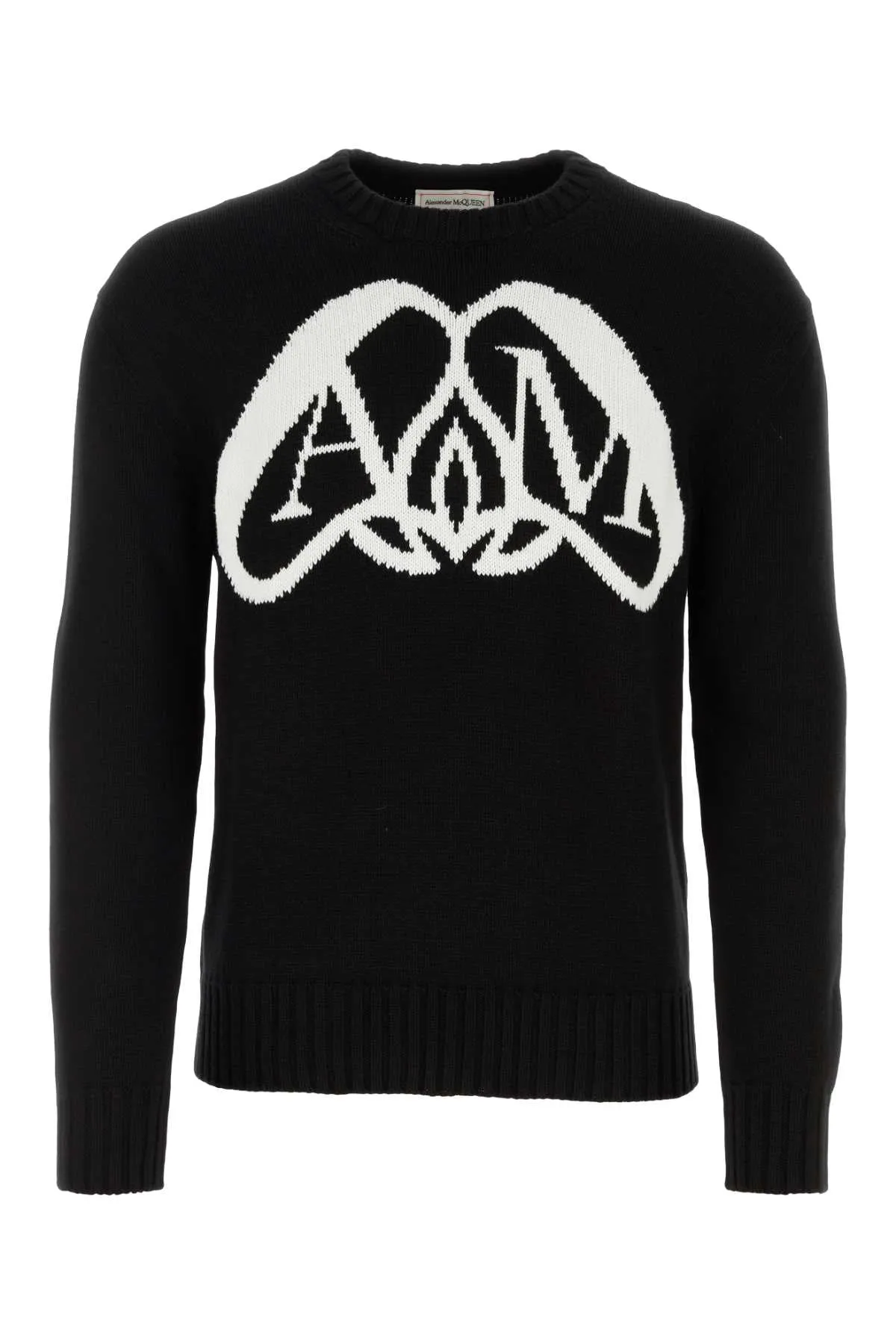 Alexander Mcqueen Black Cotton Sweater