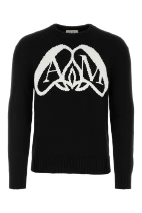 Alexander Mcqueen Black Cotton Sweater