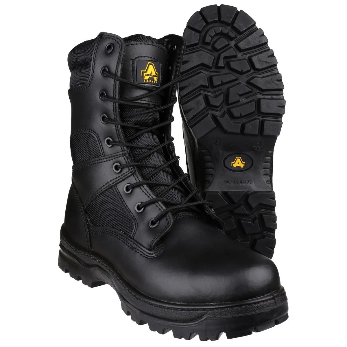 Amblers Safety FS009C Water Resistant Hi-leg Lace up Safety Boot Black