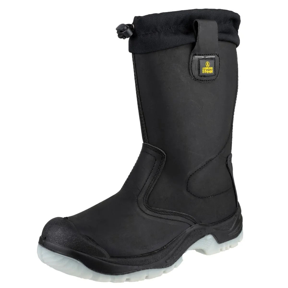 Amblers Safety FS209 Water Resistant Pull On Safety Rigger Boot Black