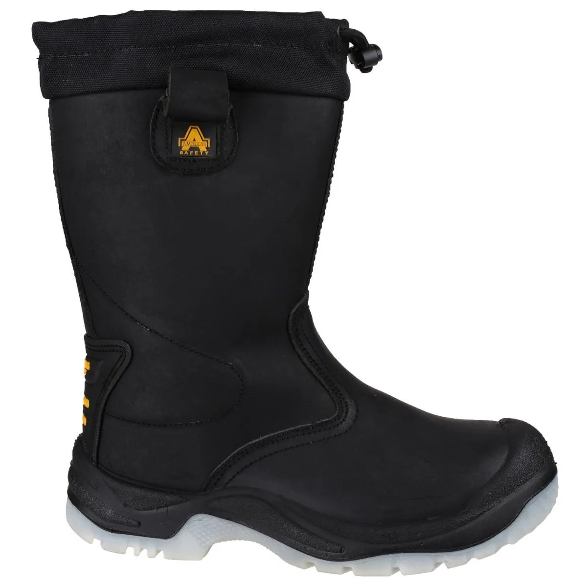 Amblers Safety FS209 Water Resistant Pull On Safety Rigger Boot Black