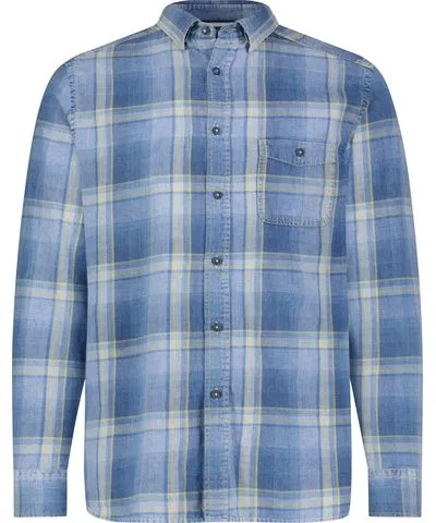 American Heritage Plaid Denim Shirt