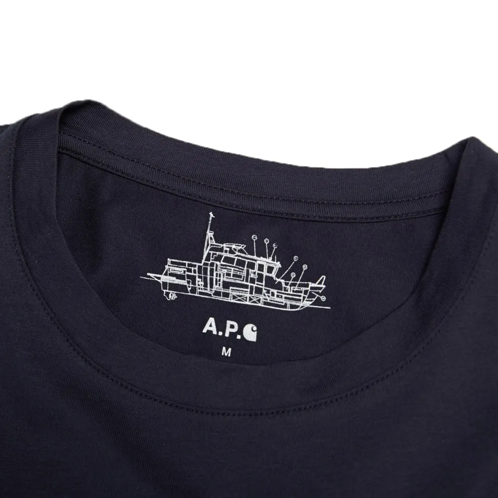 A.P.C. x Carhartt Pocket TeeMarine