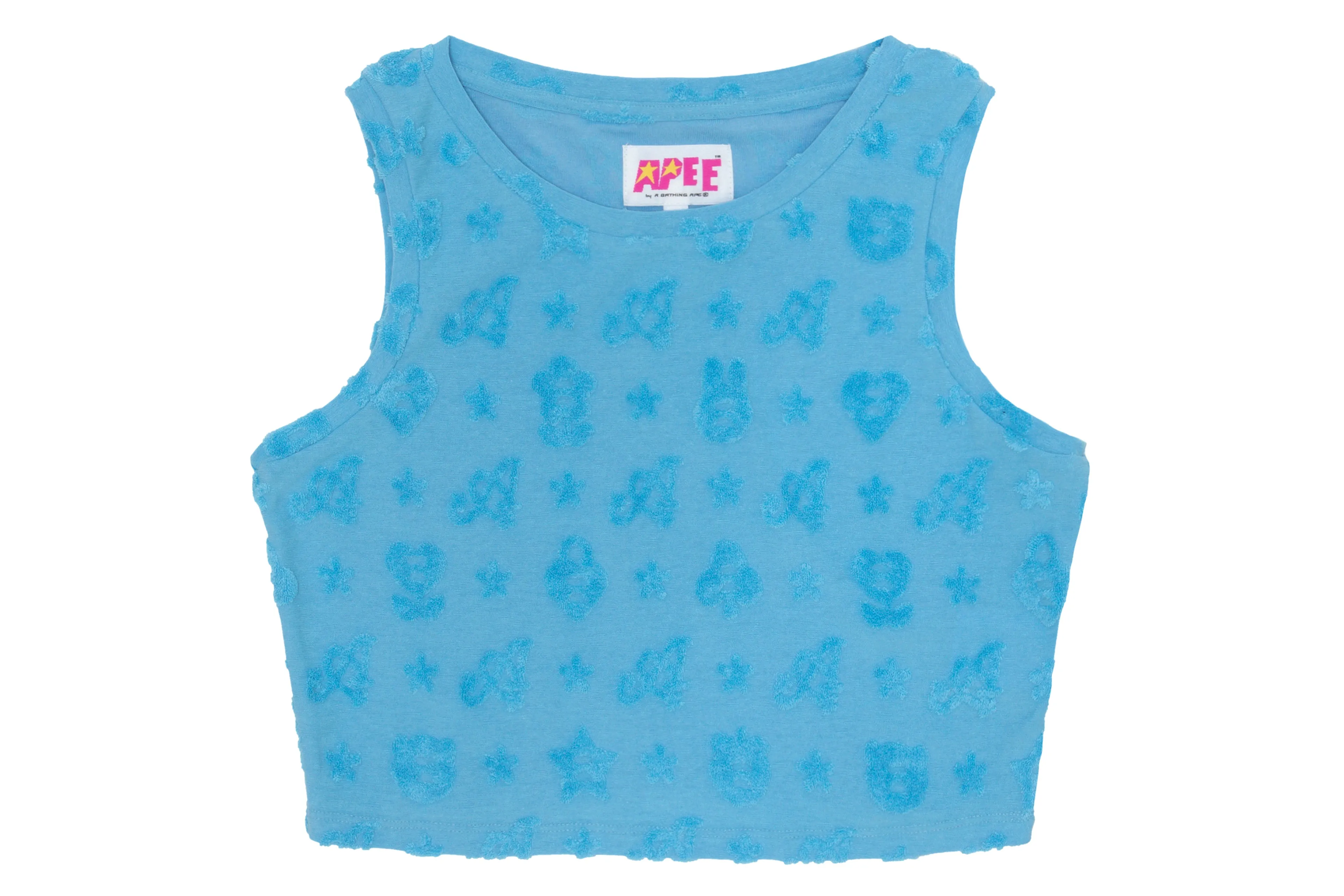 APEE PATTERN EMBOSSED TOWELLING VEST LADIES