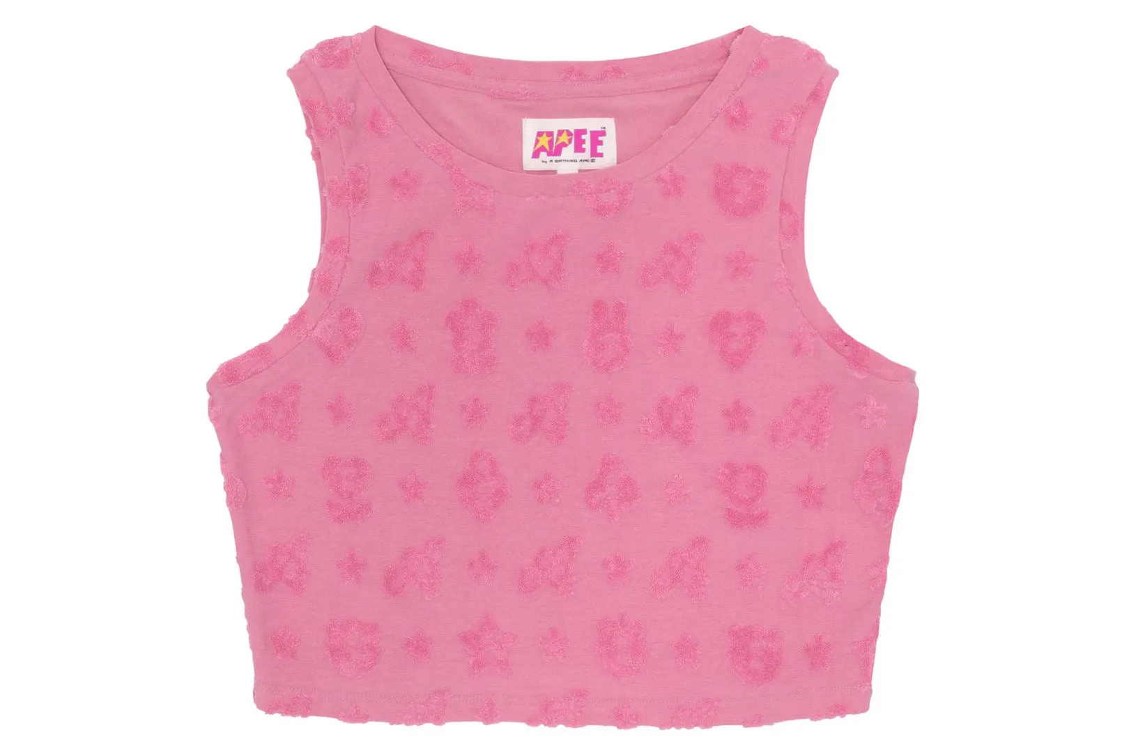 APEE PATTERN EMBOSSED TOWELLING VEST LADIES