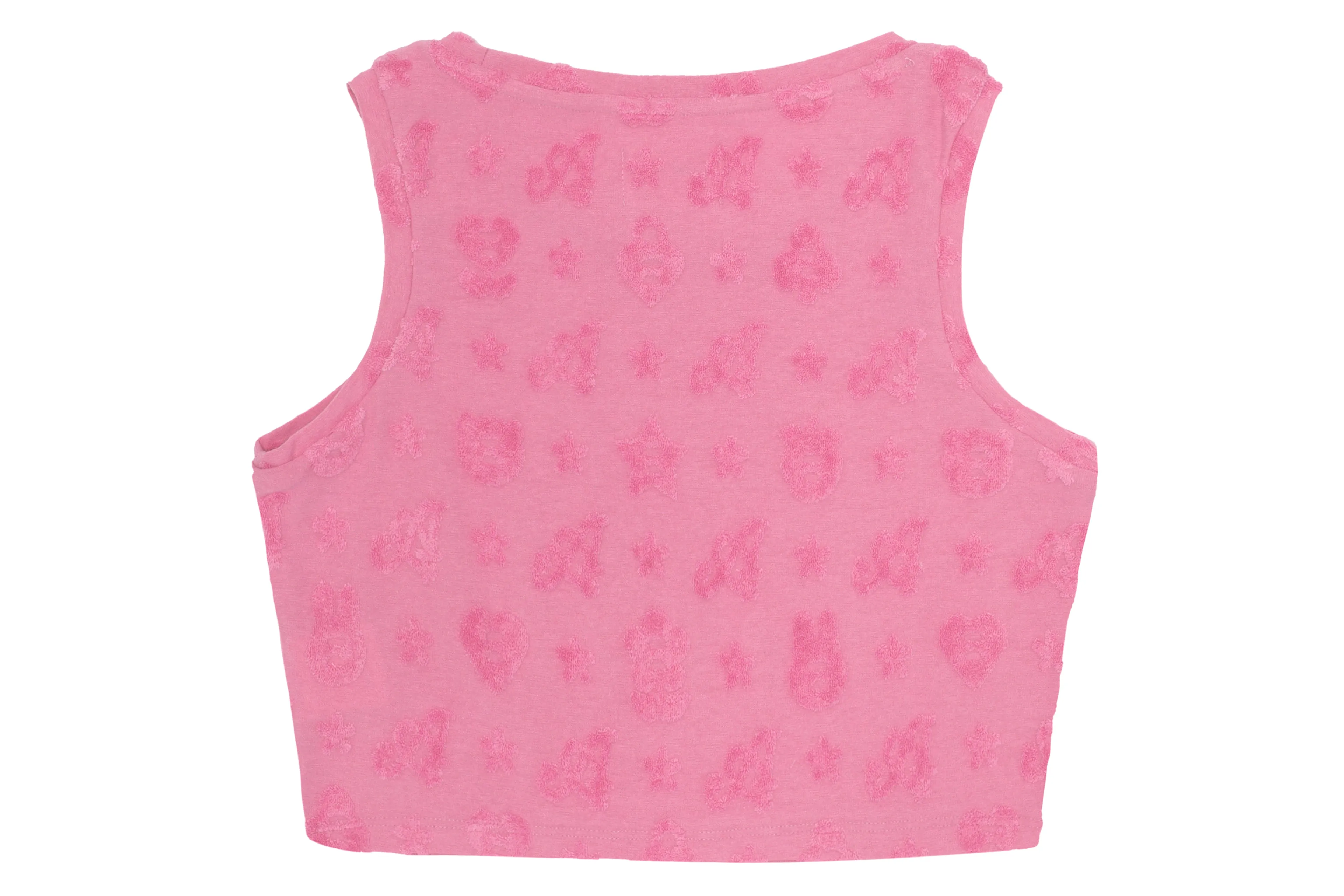 APEE PATTERN EMBOSSED TOWELLING VEST LADIES