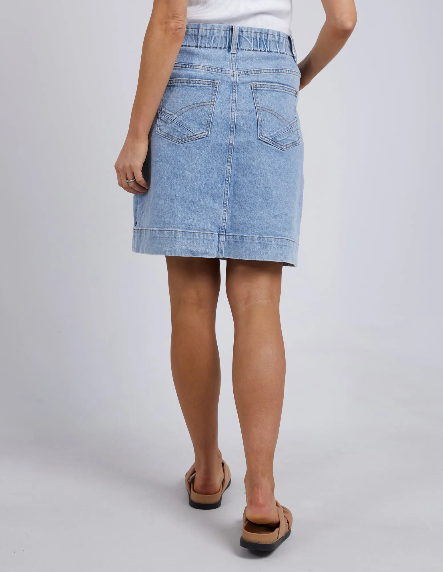 Atlas Denim Skirt Blue