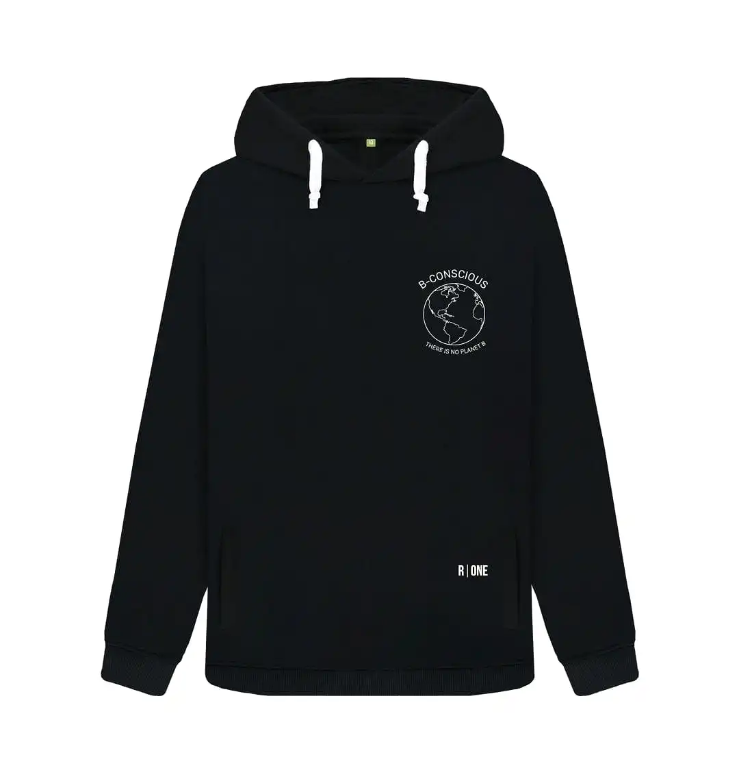 B-Conscious Organic Cotton Hoodie | Black