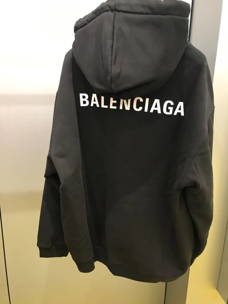 BALENCIAGA  |Men's logo hoodie medium fit  in green