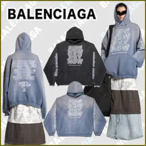 BALENCIAGA  |Men's Snbn Hoodie Large Fit in Black