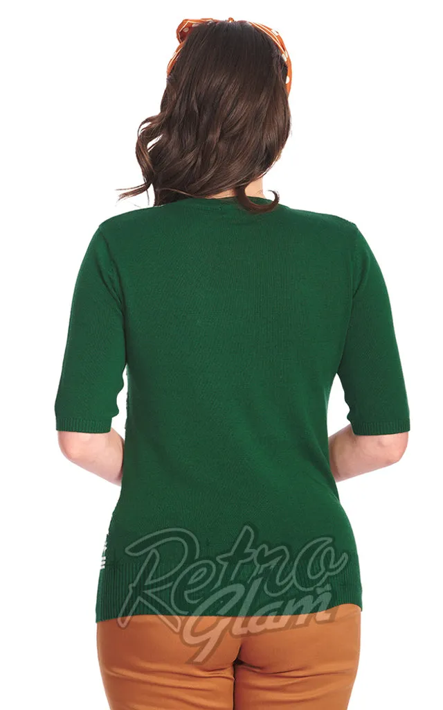 Banned Holiday Joy Jumper in Green