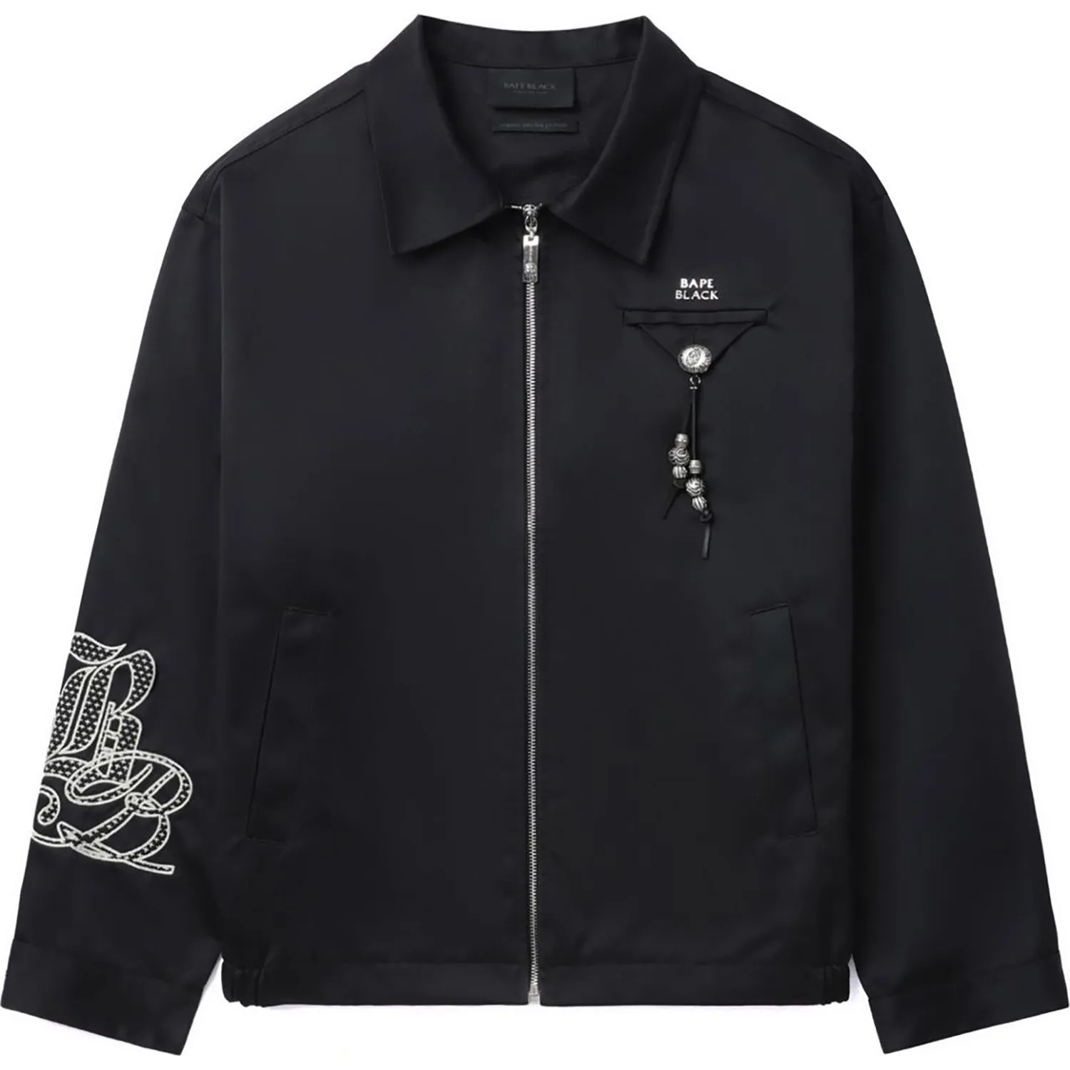 BAPE BLACK LOGO WORKER JACKET MENS