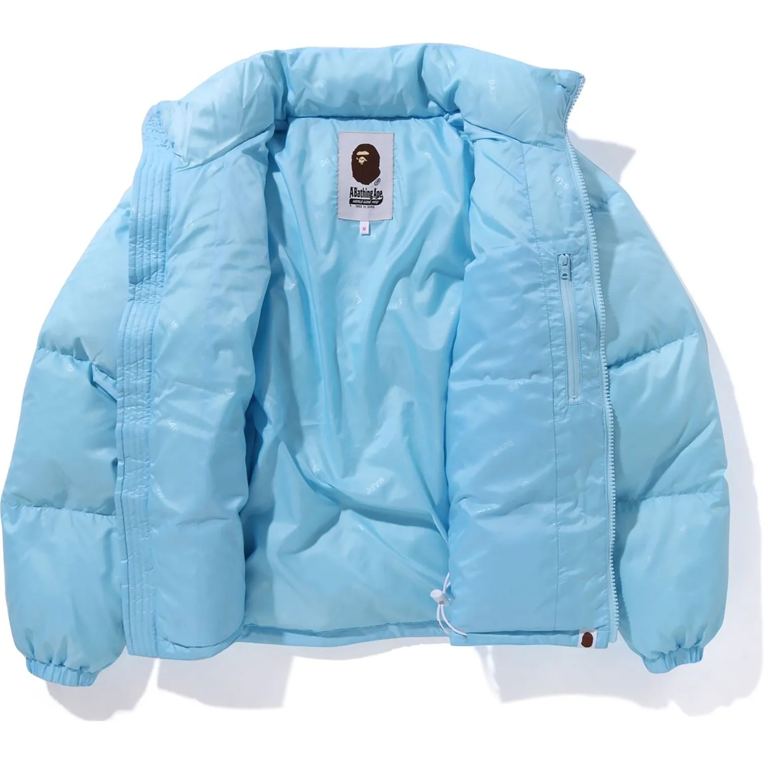 BAPE LOGO PATTERN DOWN JACKET LADIES