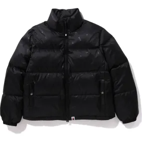 BAPE LOGO PATTERN DOWN JACKET LADIES