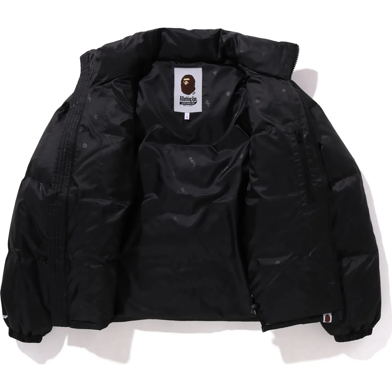 BAPE LOGO PATTERN DOWN JACKET LADIES