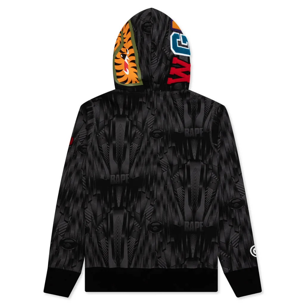 Bape Speed Racer Shark Full Zip Hoodie - Black