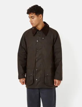 Barbour Beaufort Wax Jacket - Olive Green