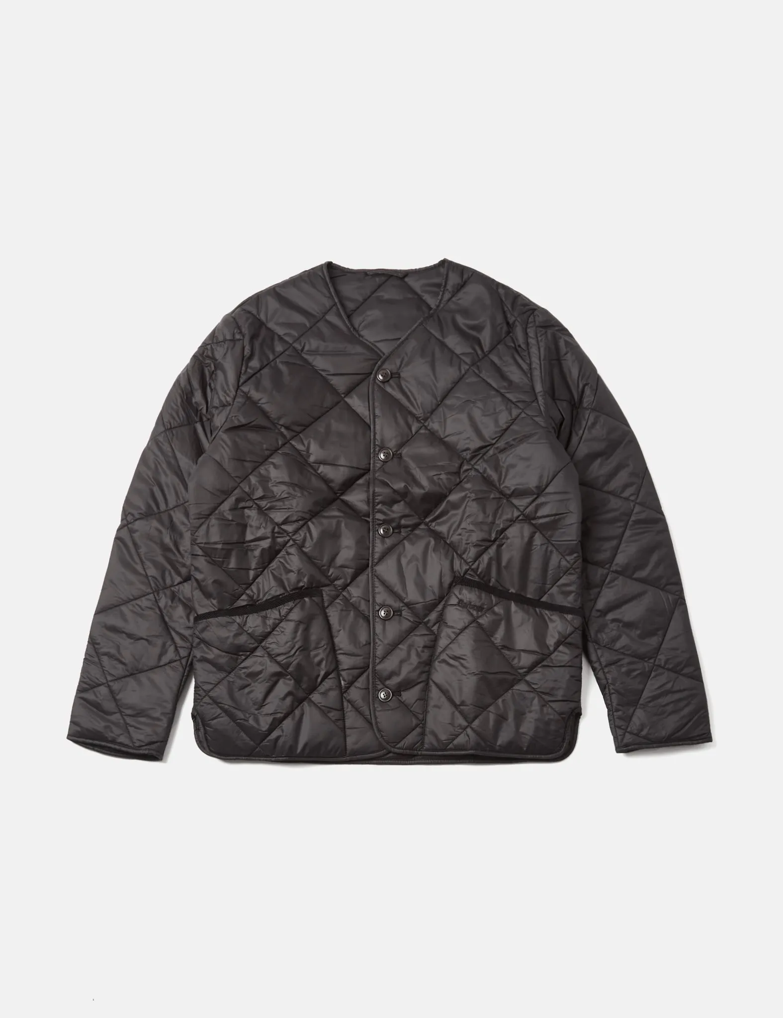 Barbour Liddesdale Cardigan Quilt Jacket - Black