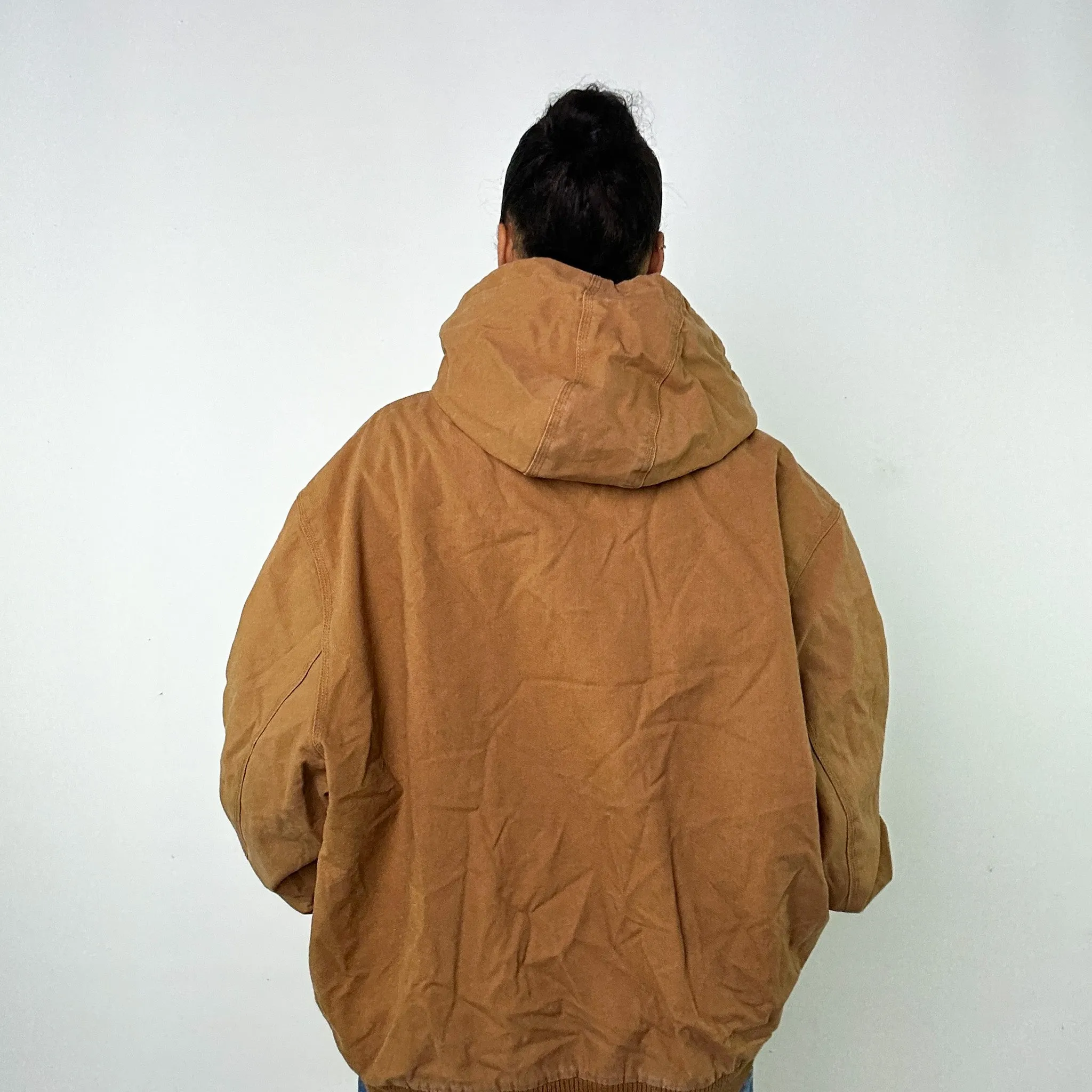 Beige Tan Vintage Dickies Active Workwear Jacket Coat (XL)