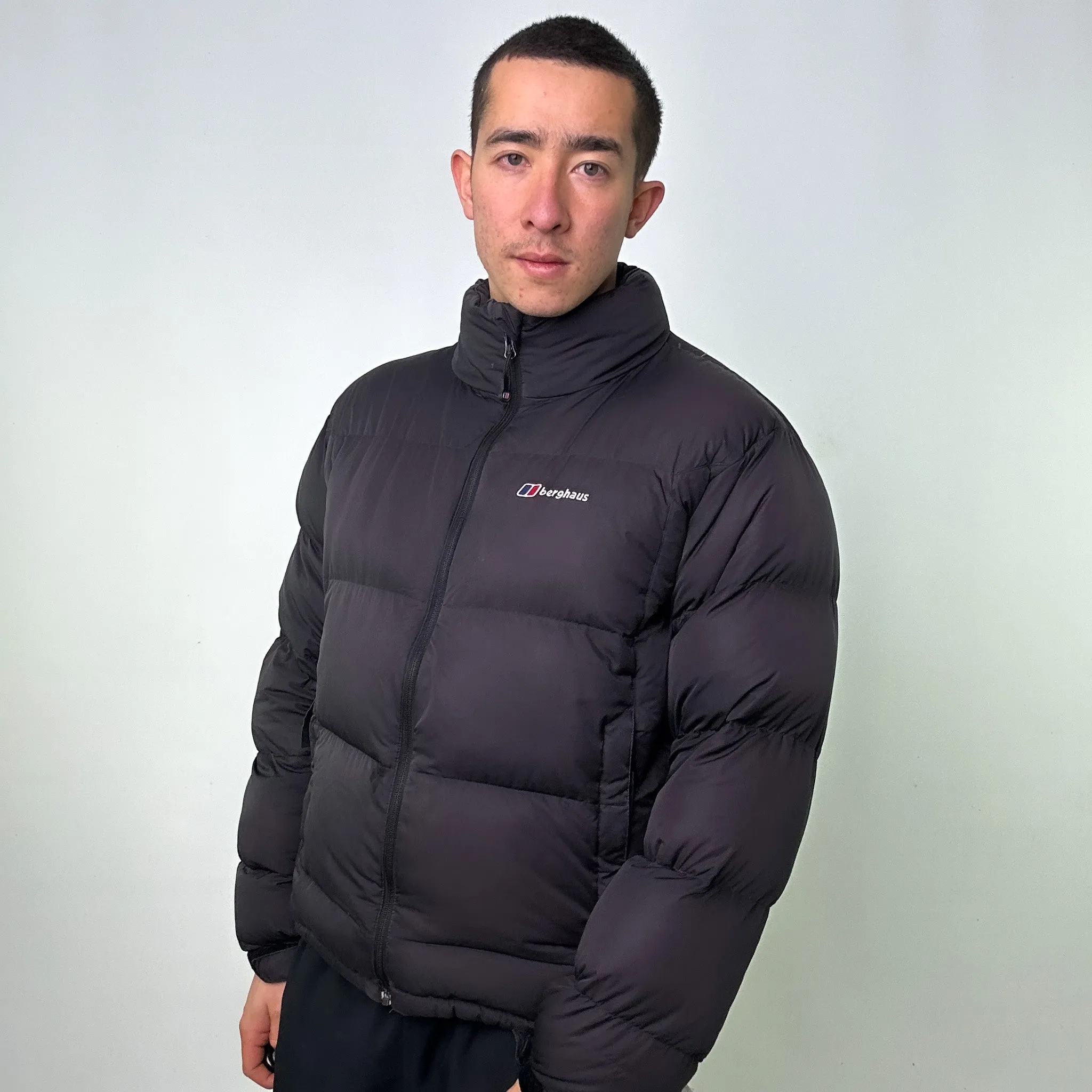 Black 90s Berghaus Puffer Jacket Coat (XL)