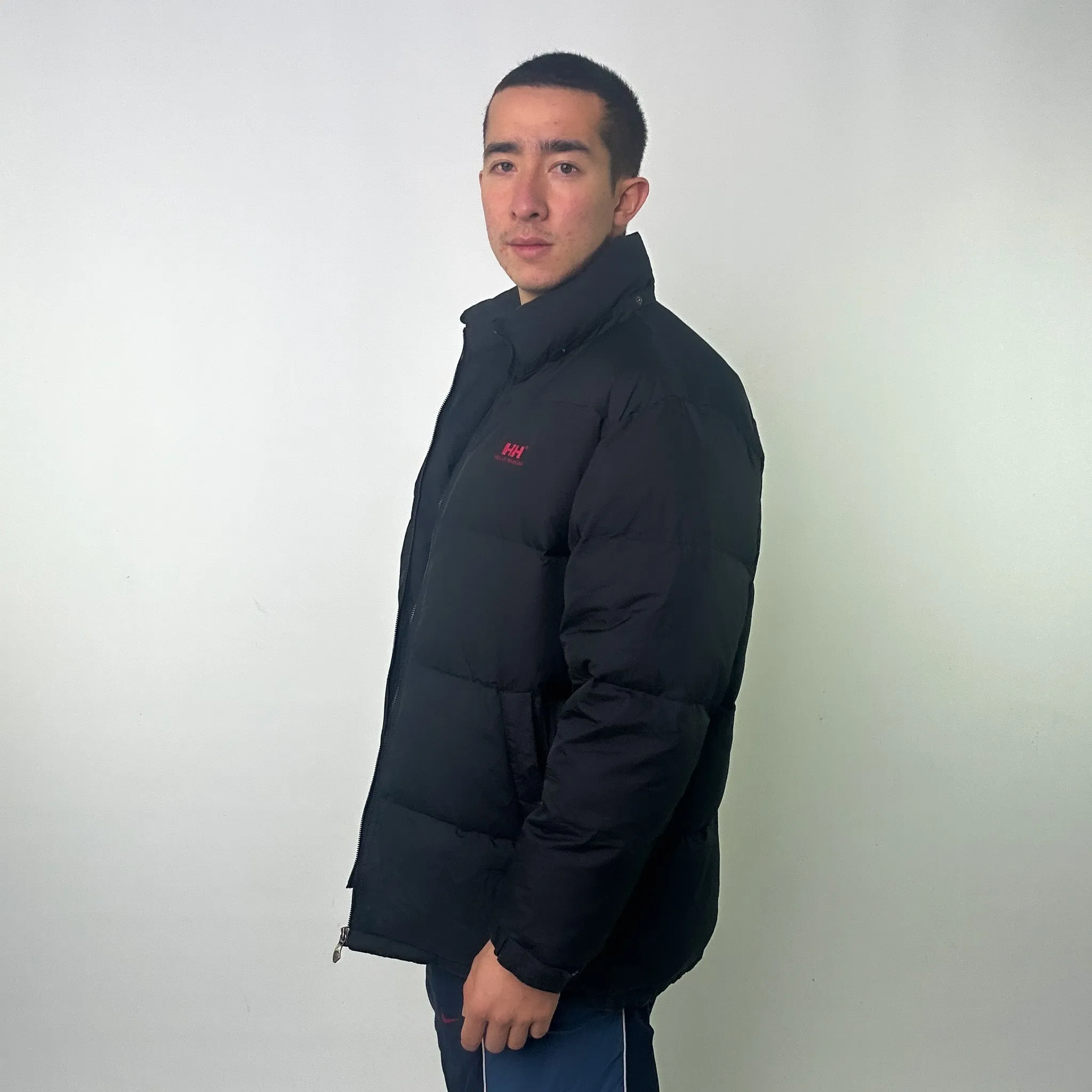 Black 90s Helly Hansen Puffer Jacket Coat (L)