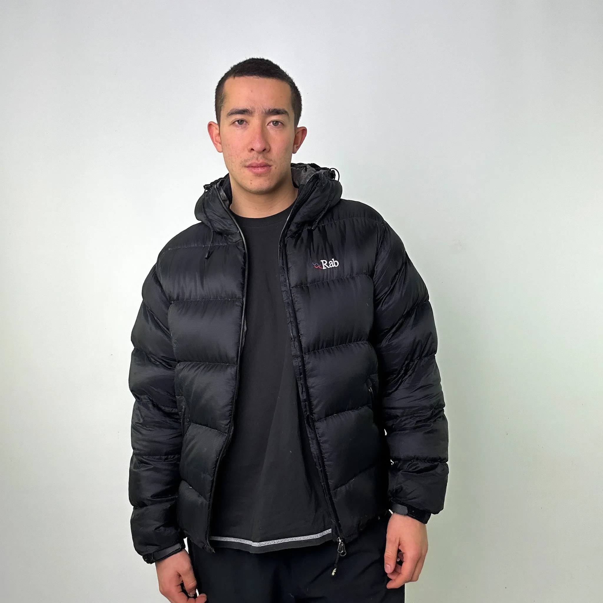 Black 90s Rab Neutrino Pertex Endurance Puffer Jacket Coat (L)