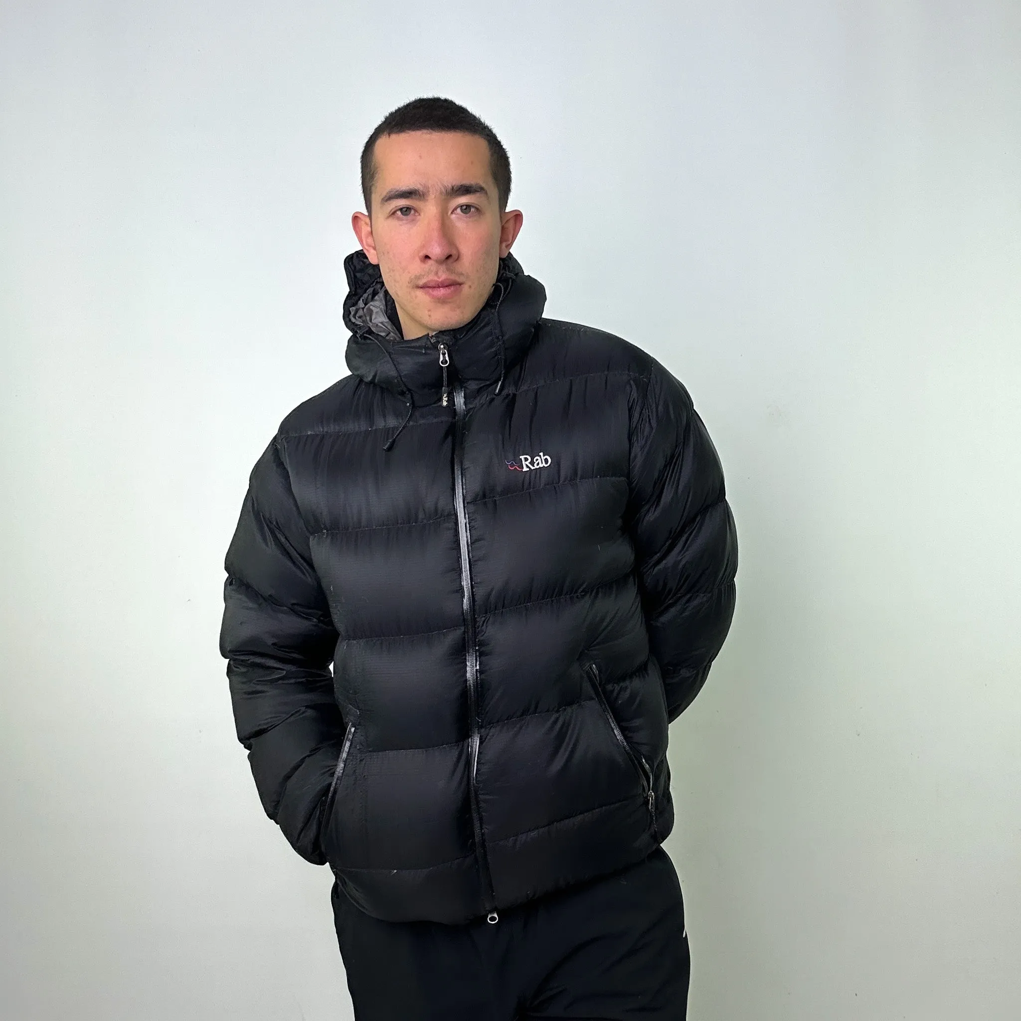 Black 90s Rab Neutrino Pertex Endurance Puffer Jacket Coat (L)