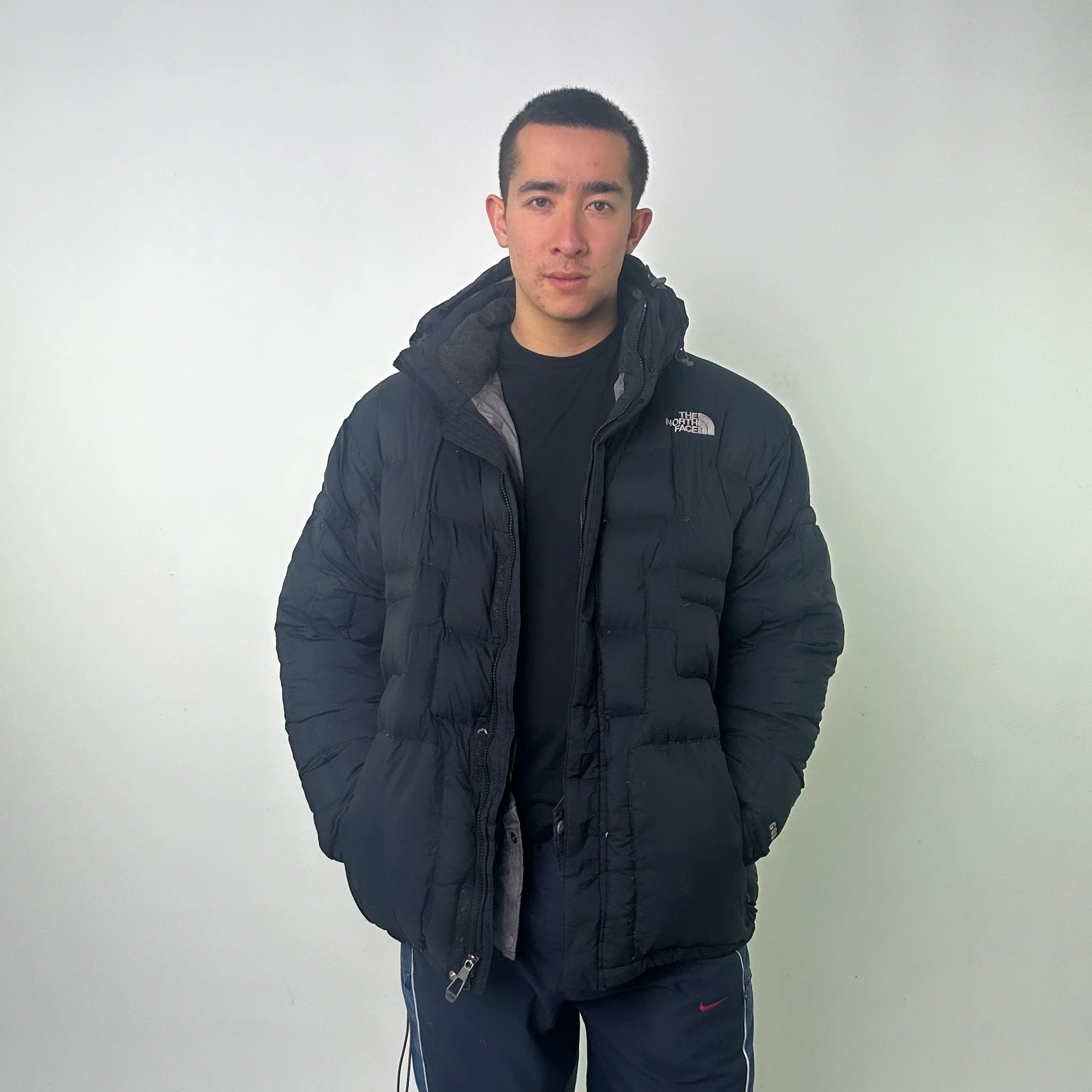 Black 90s The North Face 600 Series Puffer Jacket Coat (XL)