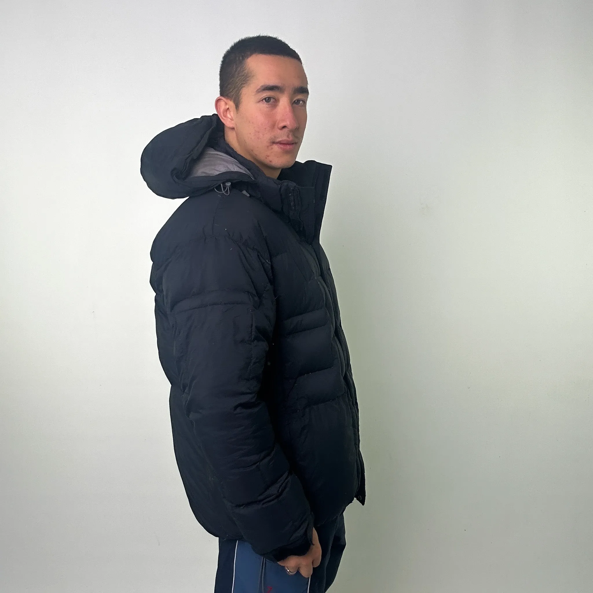 Black 90s The North Face 600 Series Puffer Jacket Coat (XL)