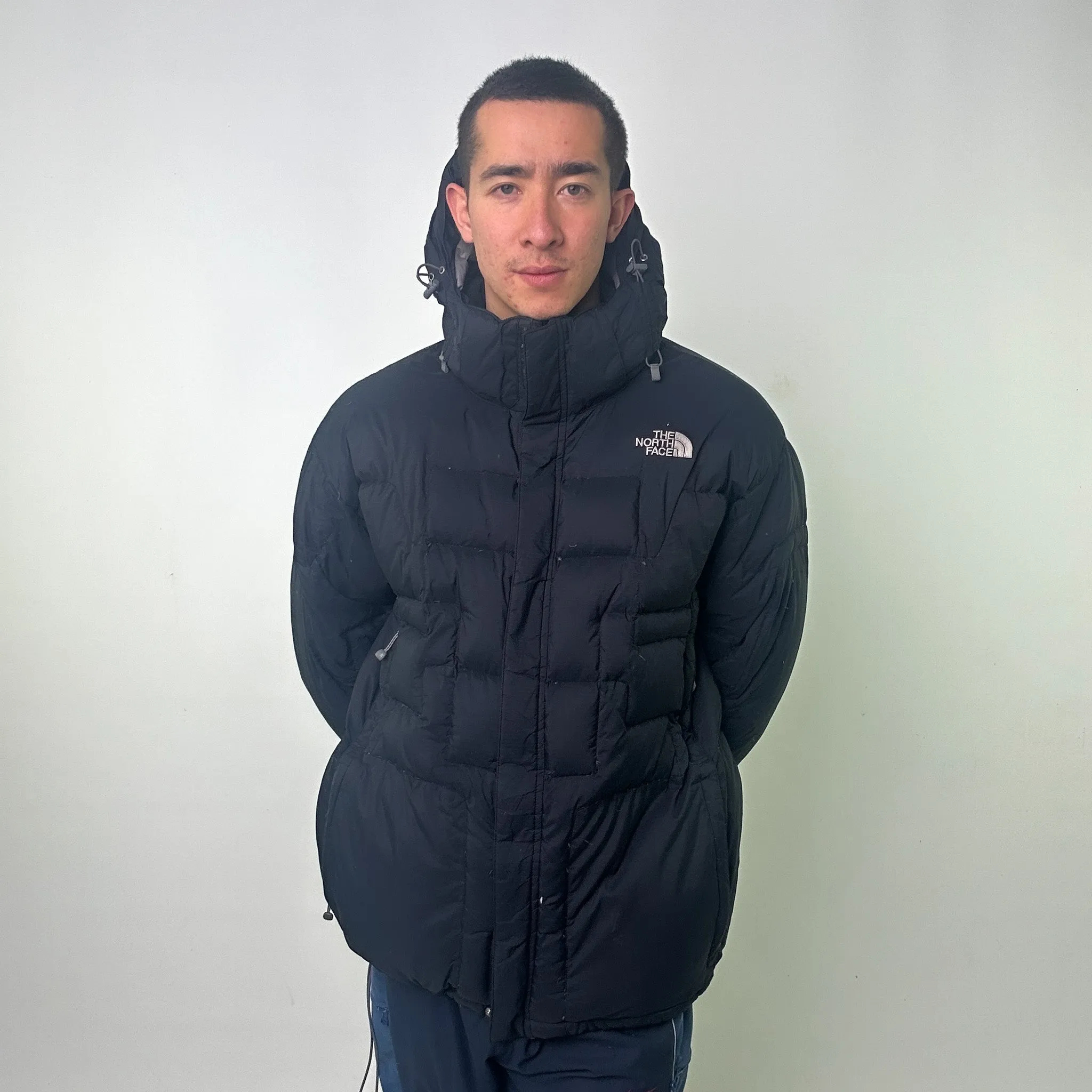 Black 90s The North Face 600 Series Puffer Jacket Coat (XL)