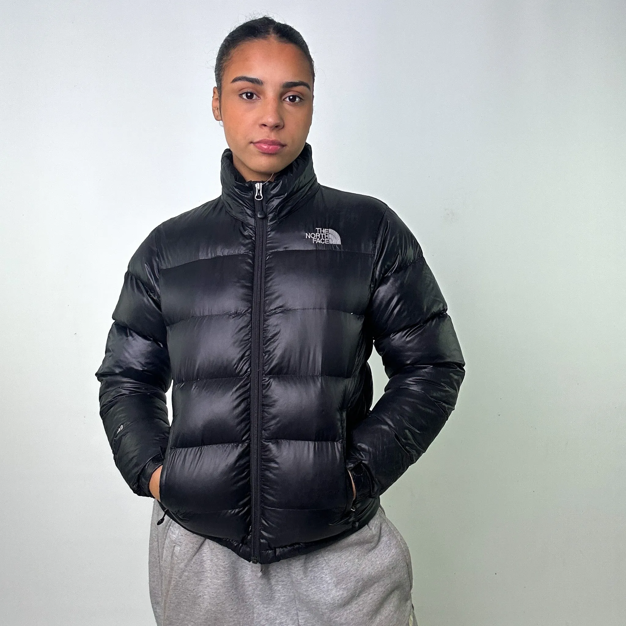 Black 90s The North Face 700 Series Puffer Jacket Coat (L)