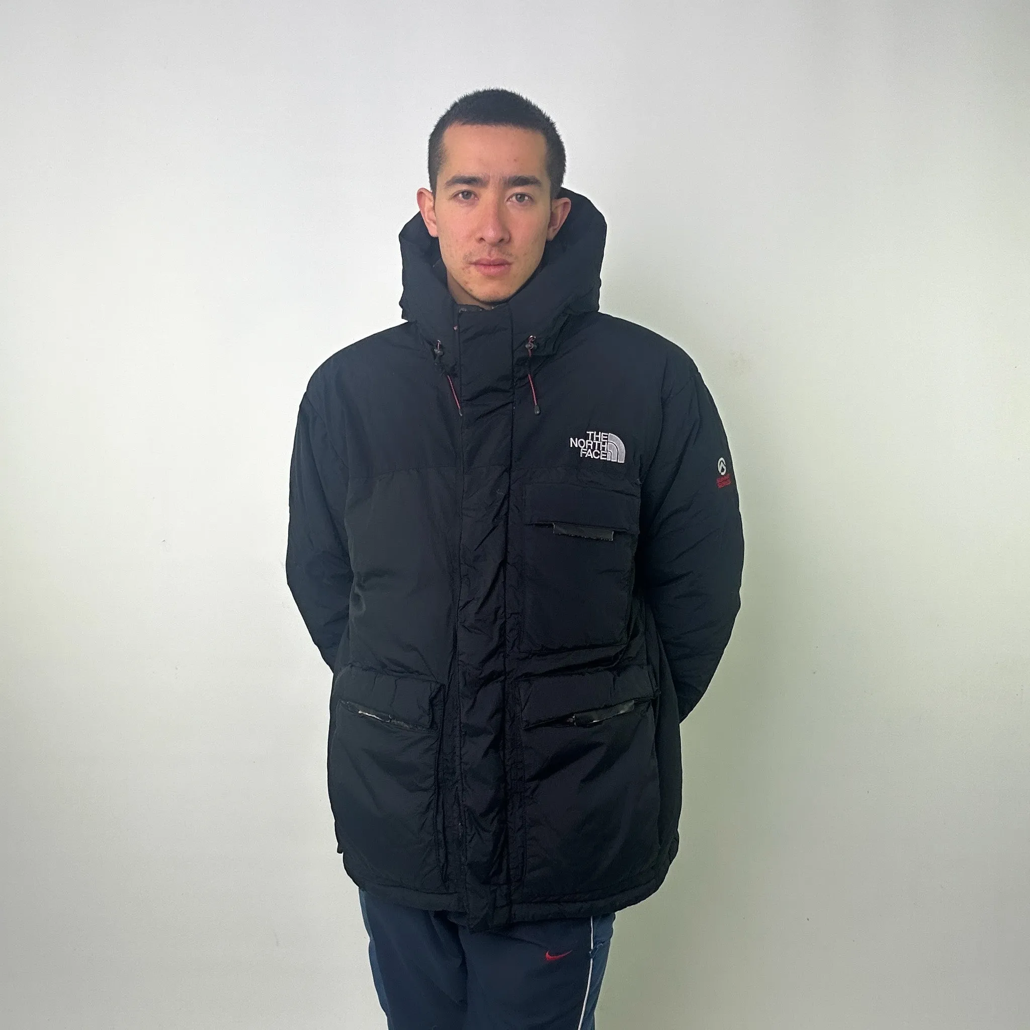 Black 90s The North Face 700 Summit Series Himalayan Puffer Jacket Coat (XL)