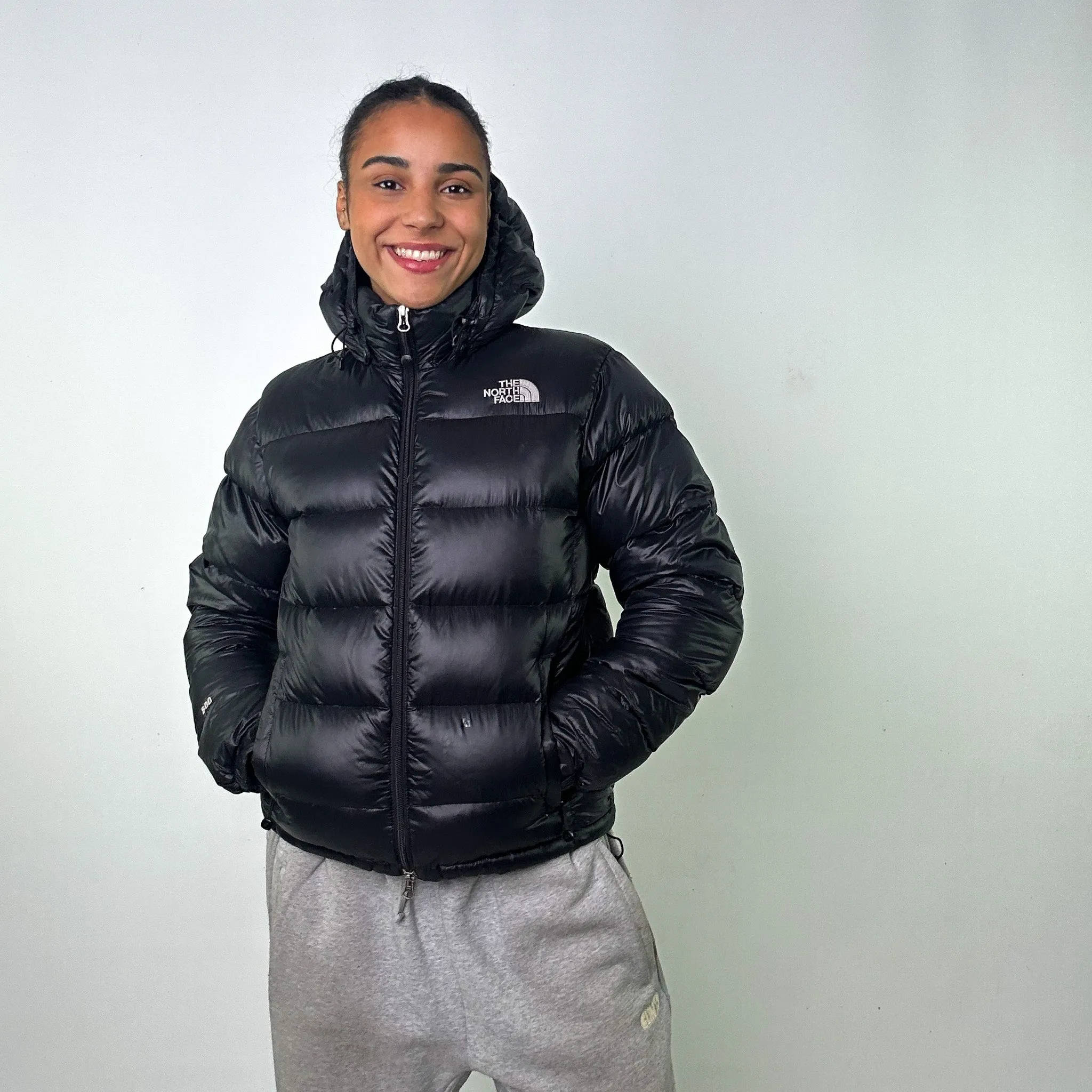 Black 90s The North Face 800 Series Puffer Jacket Coat (L)